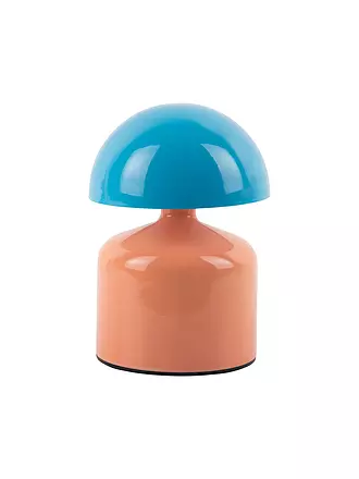 LEITMOTIV | LED Tischlampe FUNKY IMPETU Peach Orange/Aqua Blue | 
